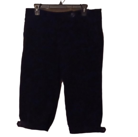 💫Corduroy Black Cropped Pants - Picture 2 of 10